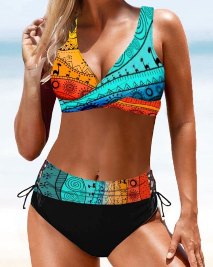 Eva - Vrolijke Kleurrijke Bikini