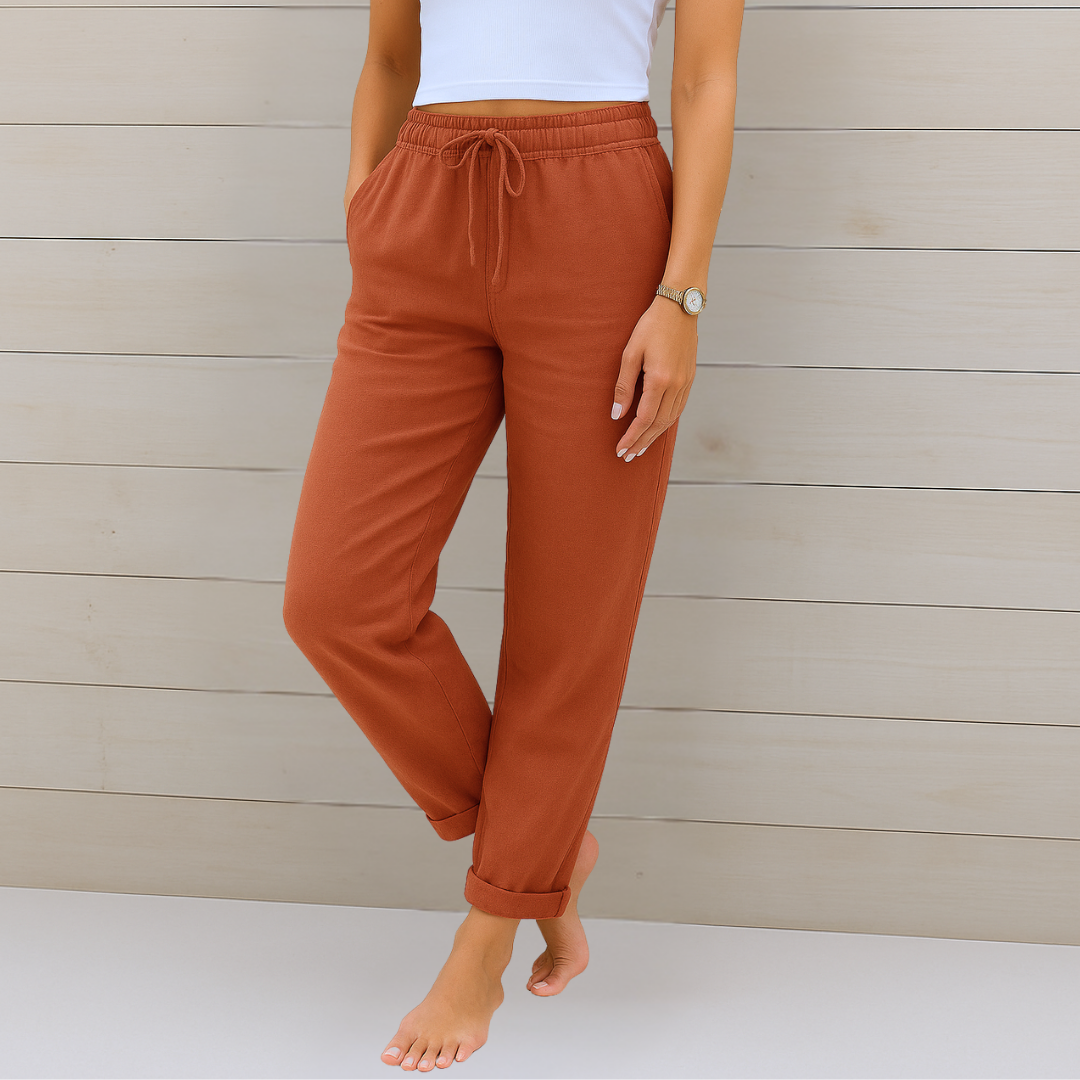 Susy - Ademend Linnen Broek