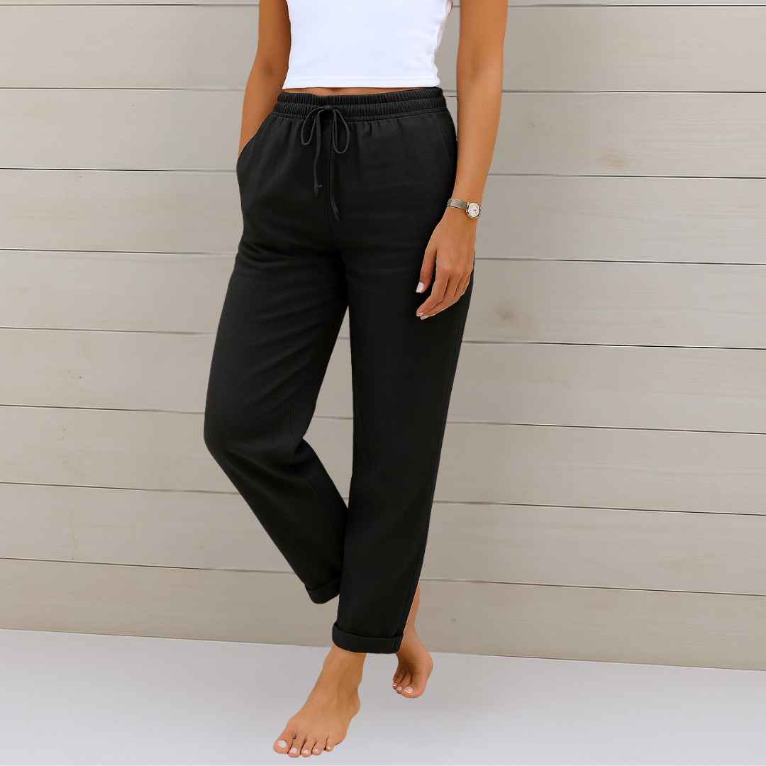 Susy - Ademend Linnen Broek