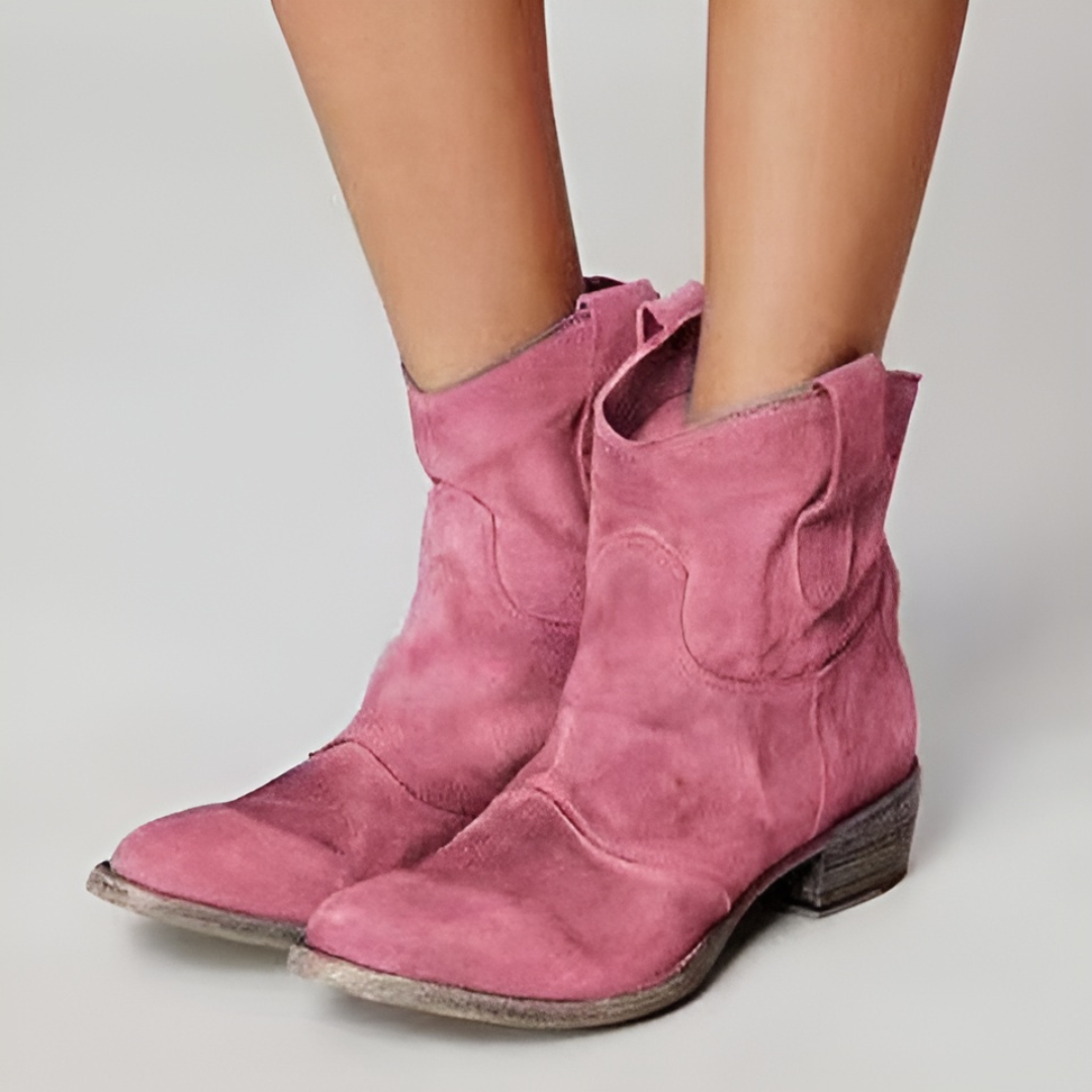 Laluna® | Chic Suède Enkellaarsjes