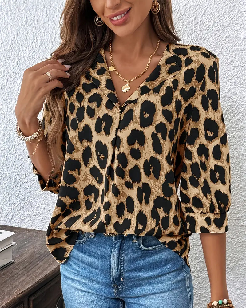 THE ROSALYN - 3/4 MOUW BLOUSE