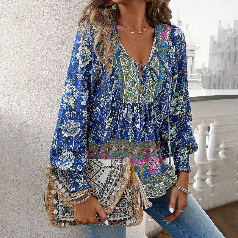 ANIKA I STIJLVOL BLOEMENBLOUSE