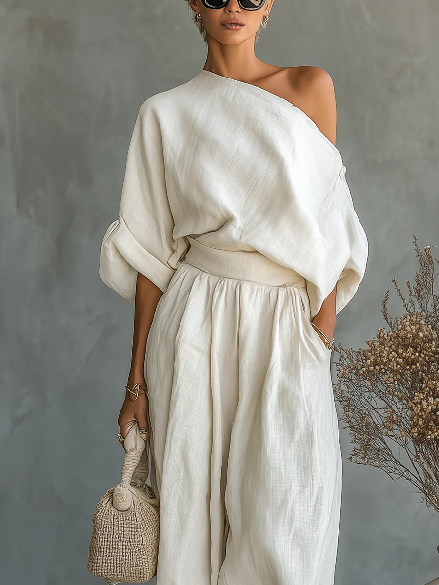 Eleonora - Set elegante monospalla twee delen
