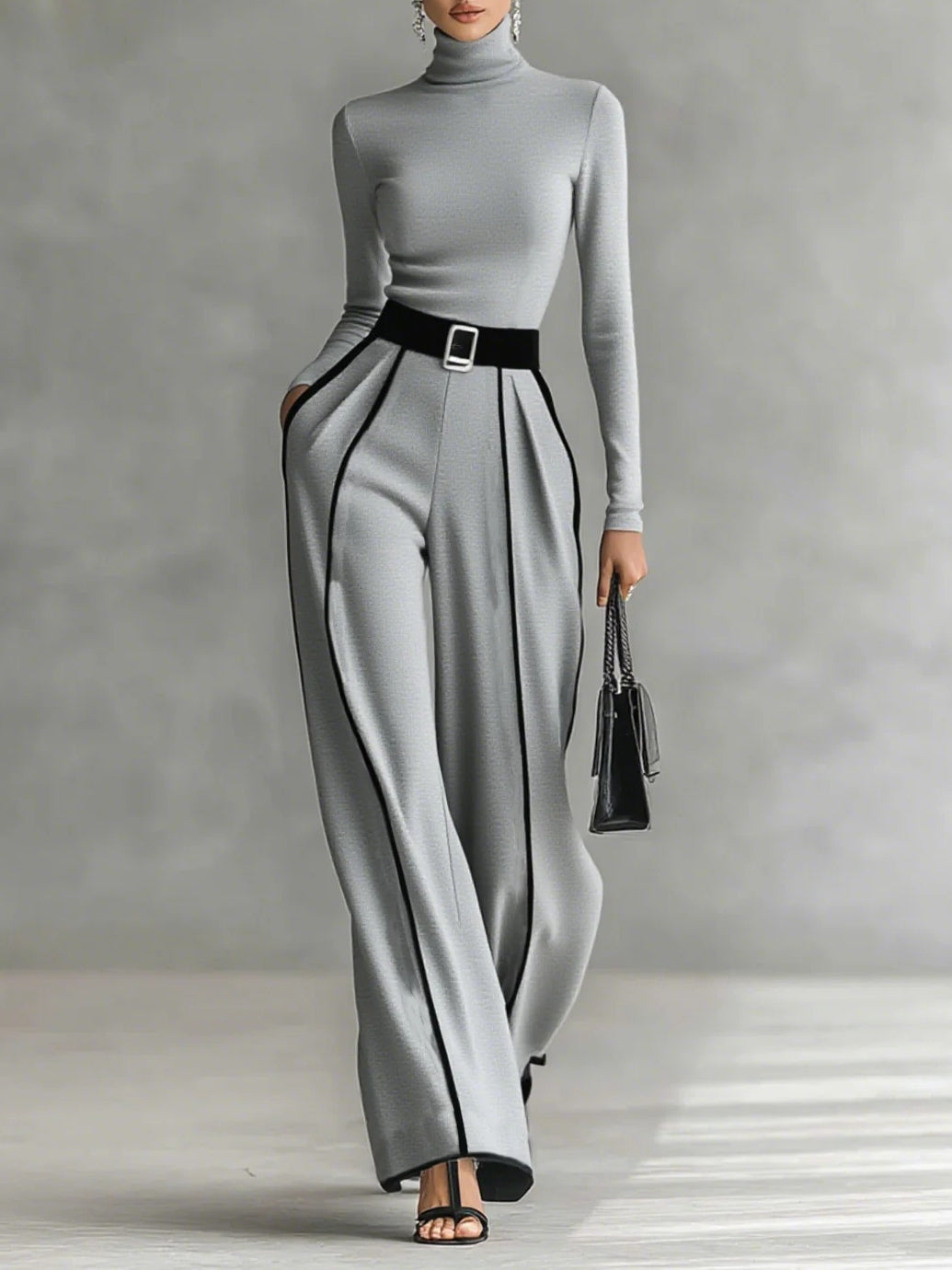 Vera™ || Elegante Set met Contrasterende Accenten