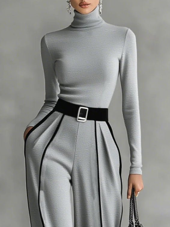 Vera™ || Elegante Set met Contrasterende Accenten