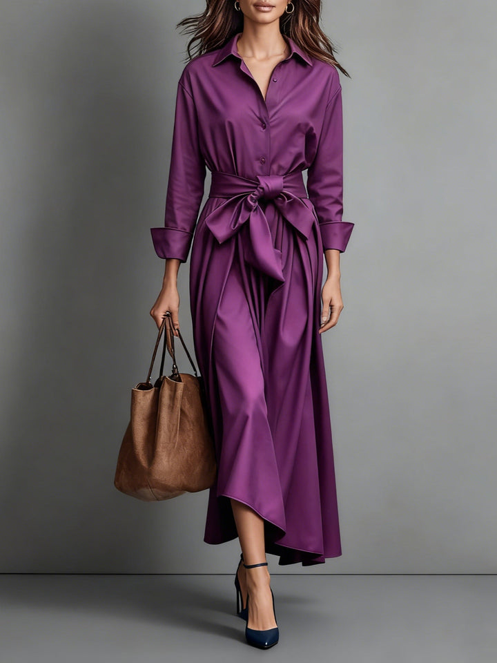Marise™ | Elegante Maxi Dress met Strikdetail