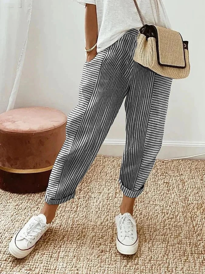 Loraine | Gestreepte Broek